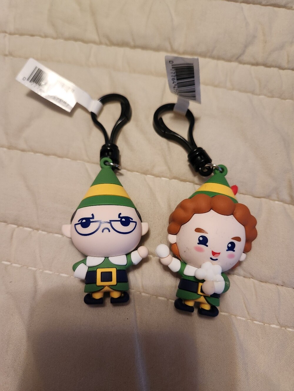Kids Elf And Papa Els Keychains
